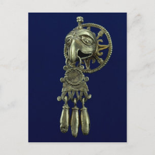 Lip plug of bird god postcard