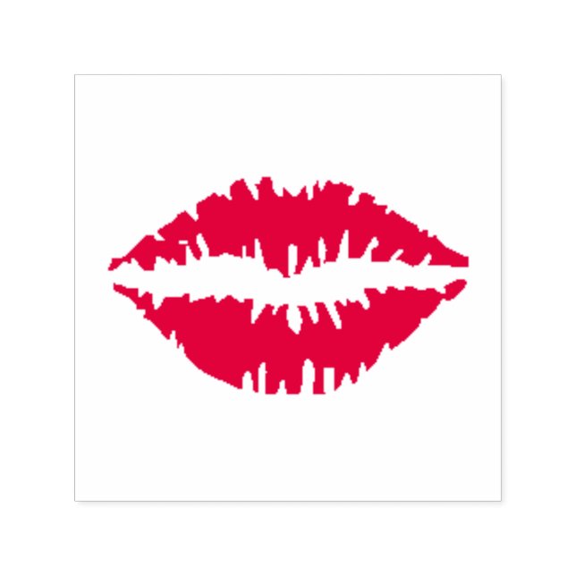Lip Print Self-inking Stamp (Design)