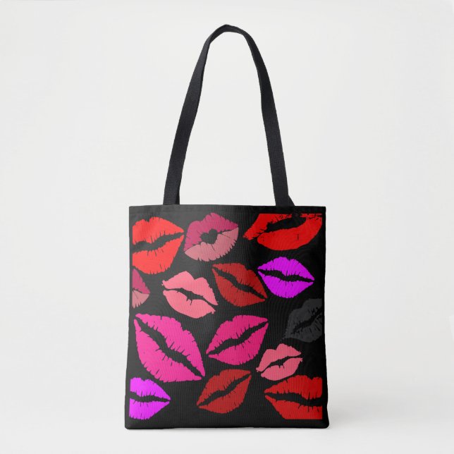 Lip Print Tote bag  (Front)