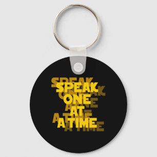 Lip Reading Asl Hand Gesture Deaf Hearing Loss Awa Keychain