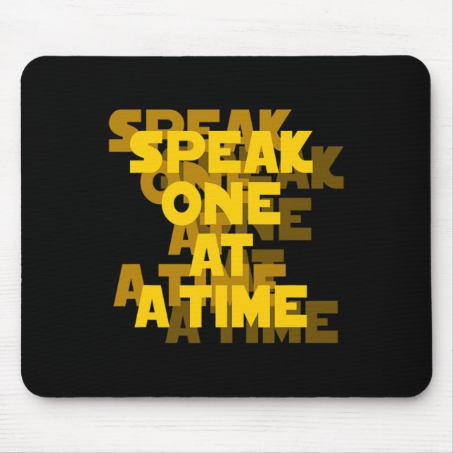 Lip Reading ASL Hand Gesture Deaf Hearing Loss Awa Mouse Pad (Front)
