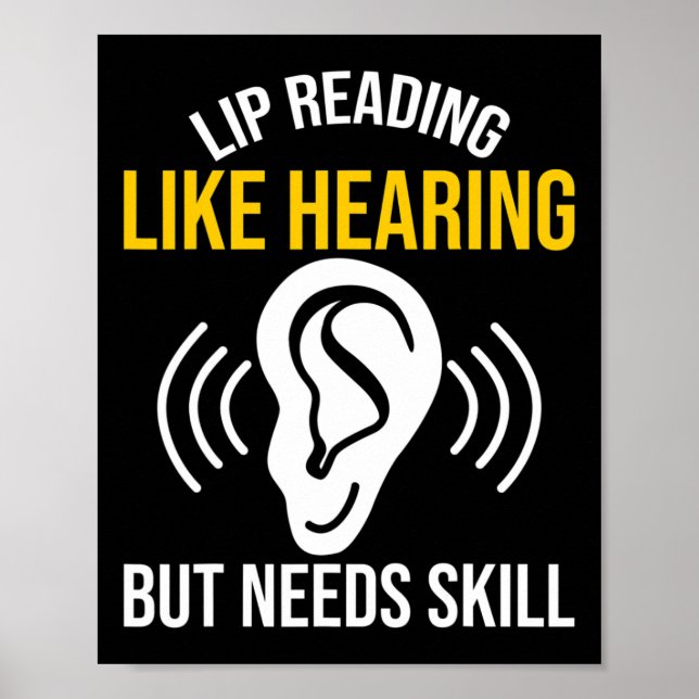 Lip Reading Like Hearing Deaf  Poster (Front)