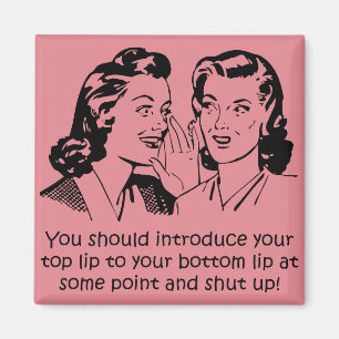 Lip To Lip Fermer Funky Fridge Magnet