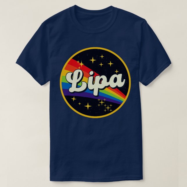 Lipa Rainbow In Space Vintage Style T-Shirt (Design Front)