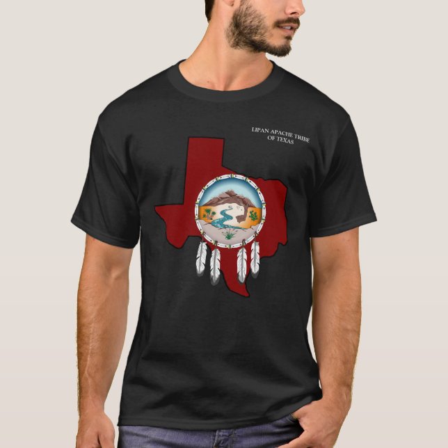 Lipan Apache Tribe Texas Men's Basic Black T-Shirt (Front)