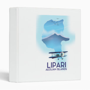 Lipari Aeolian Islands map Binder