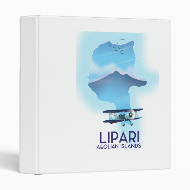 Lipari Aeolian Islands map Binder (Front/Spine)