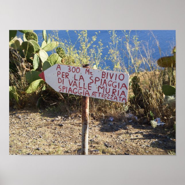 Lipari Roadside Sign (Front)