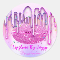 Lipgloss Makeup Pink Confetti Drips Packaging Vip