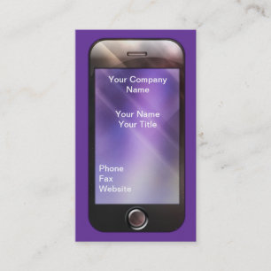 l'iPhone aiment le carte de visite