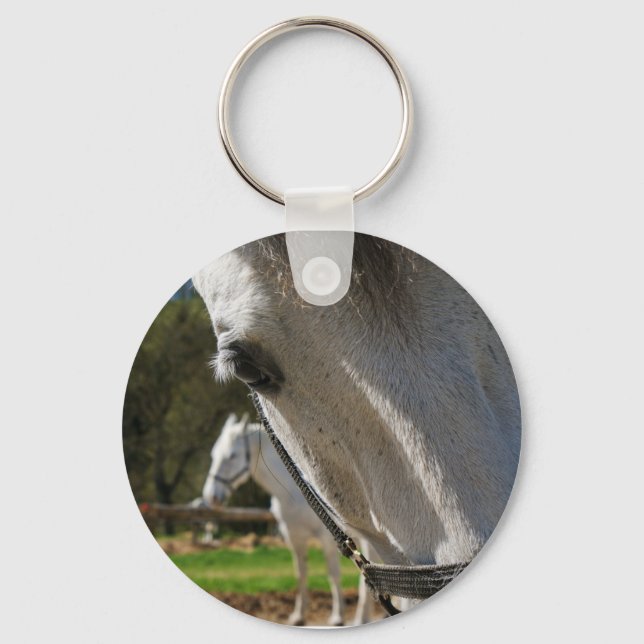 Lipizzaner horse keychain (Front)