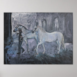 Lipizzaner horses Vienna Poster