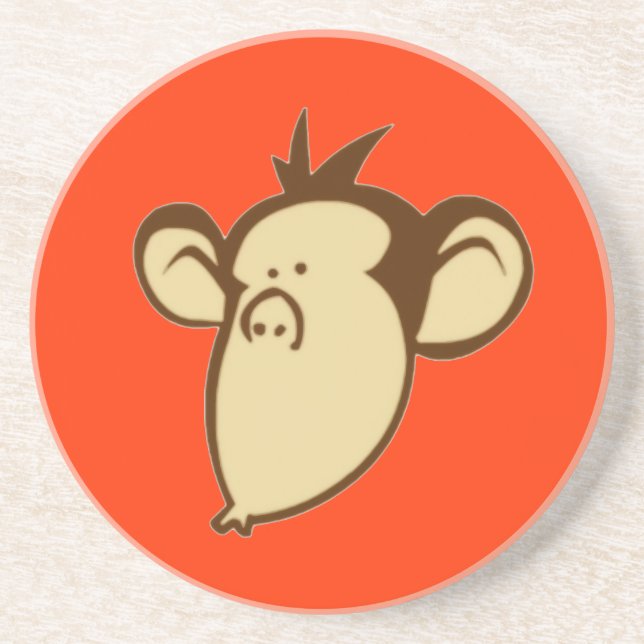 Lippy Monkey Coaster (Front)