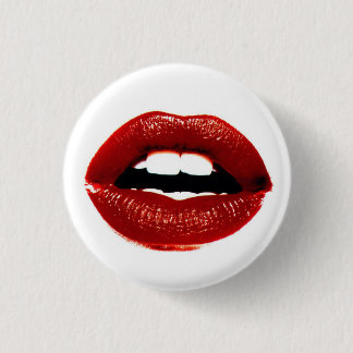 lips 1 inch round button