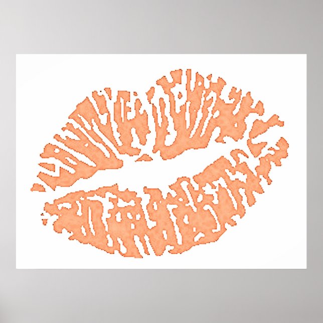 lips-7571-peach poster (Front)