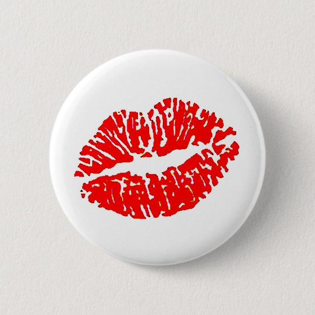 lips-7571-red 2 inch round button (Front)
