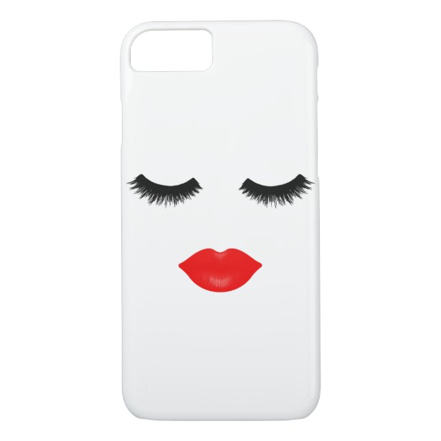 Lips and Lashes Case-Mate iPhone Case (Back)