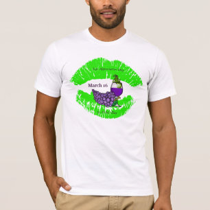 Lips Appreciation Day & St.Urho's Day T-shirt #2