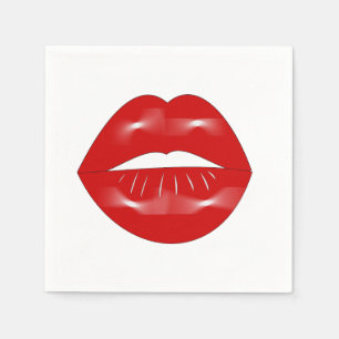Lips Bachelorette Party Napkin