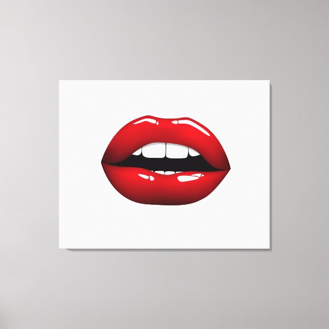 Lips Canvas Print (Front)
