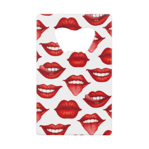 Lips Credit Card Bottle Opener