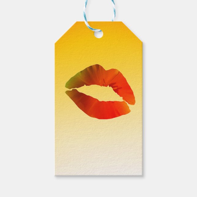 Lips Custom Gift Tags (Front)