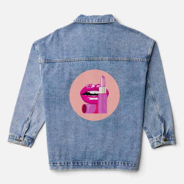 Lips Denim Jacket (Back)