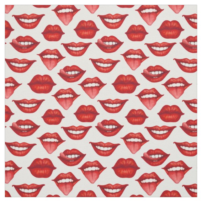 Lips Fabric (Swatch)
