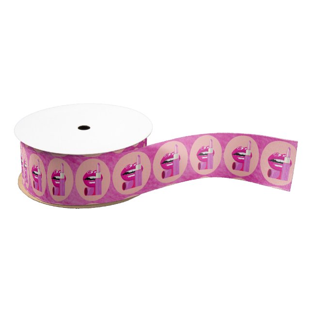 Lips Grosgrain Ribbon (Spool)