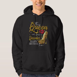 Lips High Heel A Queen Was Born In December Happy Hoodie