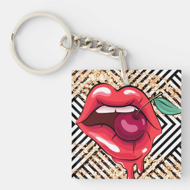 lips keychain (Front)