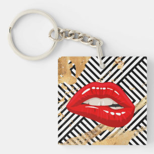 lips keychain