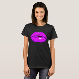 Lips kiss Fashion Girl Bold T-Shirt