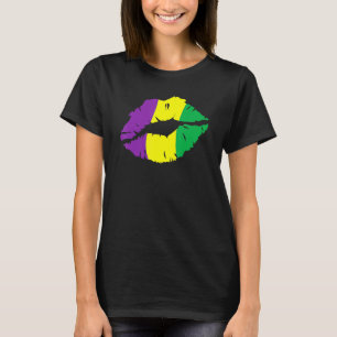 Lips Kiss Mardi Gras New Orleans Gifts For Women_1 T-Shirt