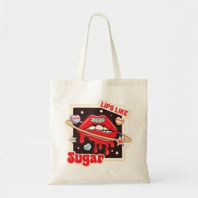 Lips Like Sugar Tote Bag (Front)