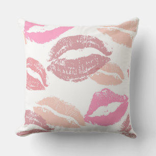 Lips/Love You Valentine Pillow Reversible