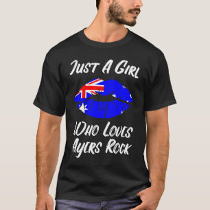 Lips Mouth Love Australian Flag Ayers Skirt T-Shirt
