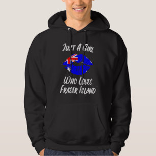 Lips Mouth Love Australian Flag Fraser Island Hoodie
