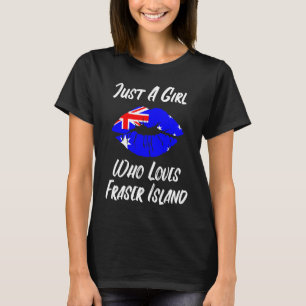 Lips Mouth Love Australian Flag Fraser Island T-Shirt