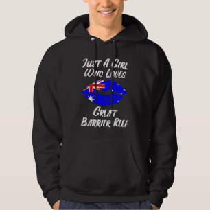 Lips Mouth Love Australian Flag Great Barrier Reef Hoodie