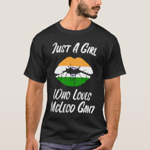Lips Mouth Love Indian Flag McLeod Ganj T-Shirt