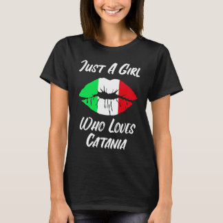 Lips Mouth Love Italian Flag Catania T-Shirt
