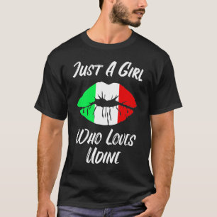 Lips Mouth Love Italian Flag Udine T-Shirt