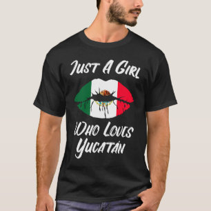 Lips Mouth Love Mexican Flag Yucatan T-Shirt