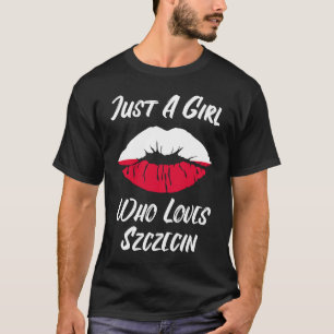 Lips Mouth Love Polish Flag Szzzin T-Shirt