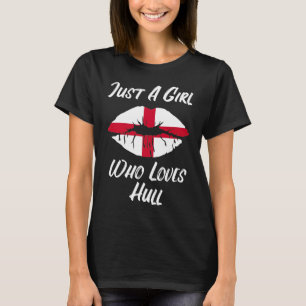 Lips Mouth Love Saint George's Cross Flag Hull T-Shirt