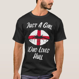 Lips Mouth Love Saint George's Cross Flag Hull T-Shirt