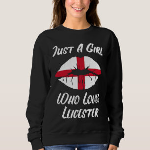 Lips Mouth Love Saint George's Cross Flag Leiceste Sweatshirt