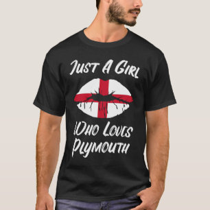 Lips Mouth Love Saint George's Cross Flag Plymouth T-Shirt