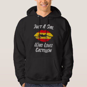 Lips Mouth Love Spanish Flag Castellon Hoodie